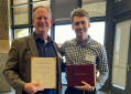 Will Newton '19 Shares Stanford Award with Teacher David Hodgson