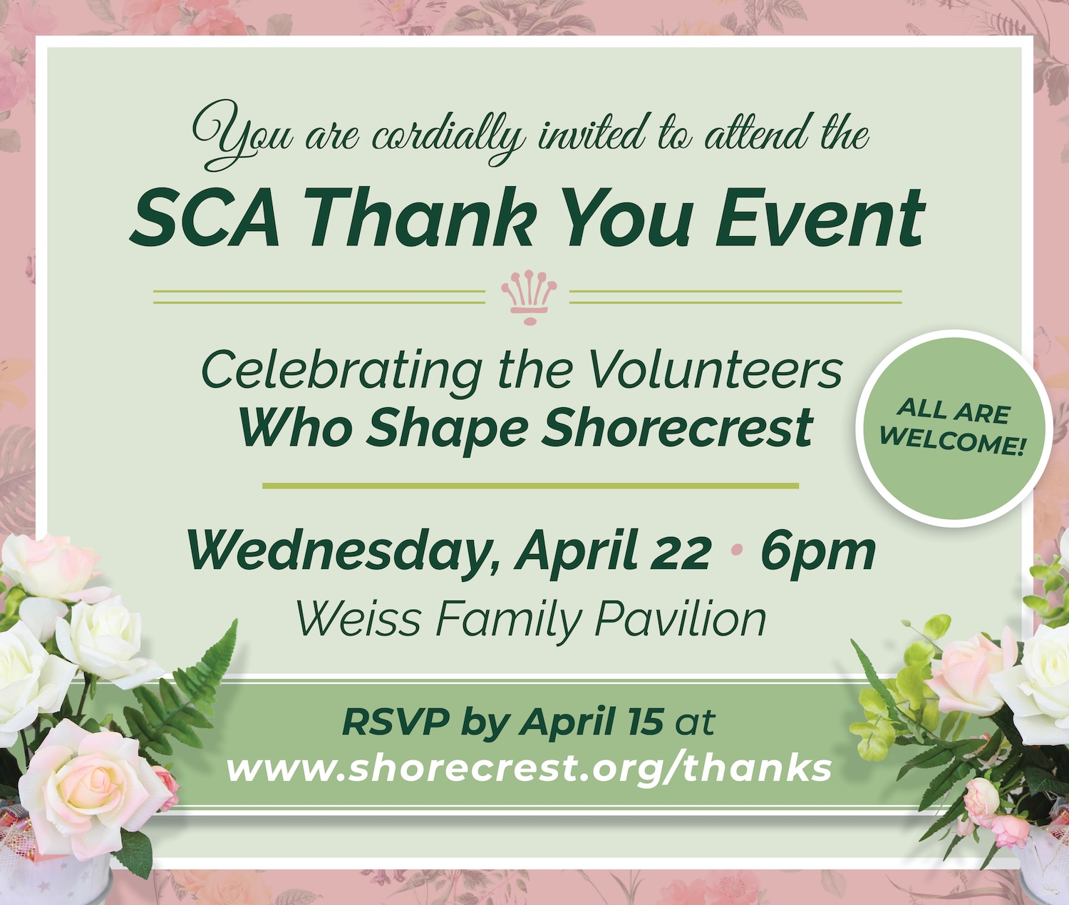 SCA Thank you event