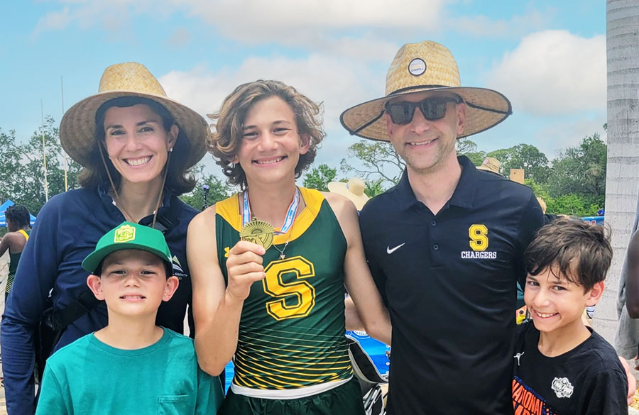 Wein Family at track Regionals